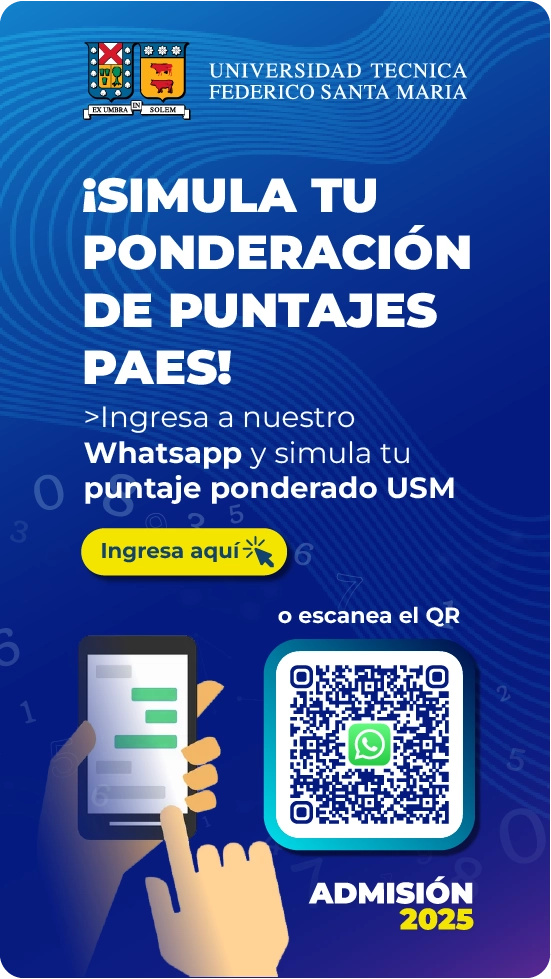 Simula tu ponderado USM en neustro WhatsApp